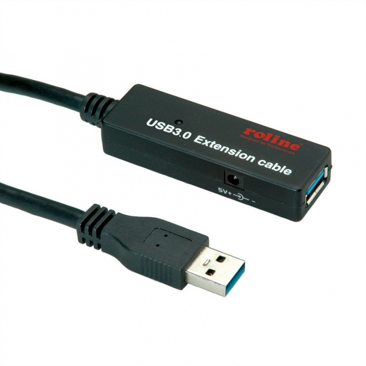 Imagine Cablu prelungitor USB 3.0 T-M activ 15m, Roline 12.04.1081
